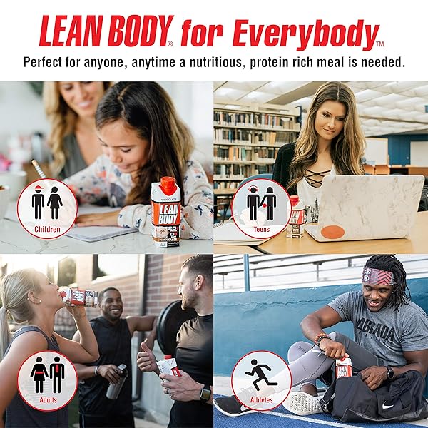 LEAN BODY READY-TO-DRINK SALTED CARAMEL PROTEIN SHAKE, 20G PROTEIN, WHEY BLEND, 0 SUGAR, GLUTEN FREE, 22 VITAMINS & MINERALS, (RECYCLABLE CARTON & LID – PACK OF 4)