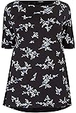 Yours Clothing Women's Plus Size Floral Peplum Top