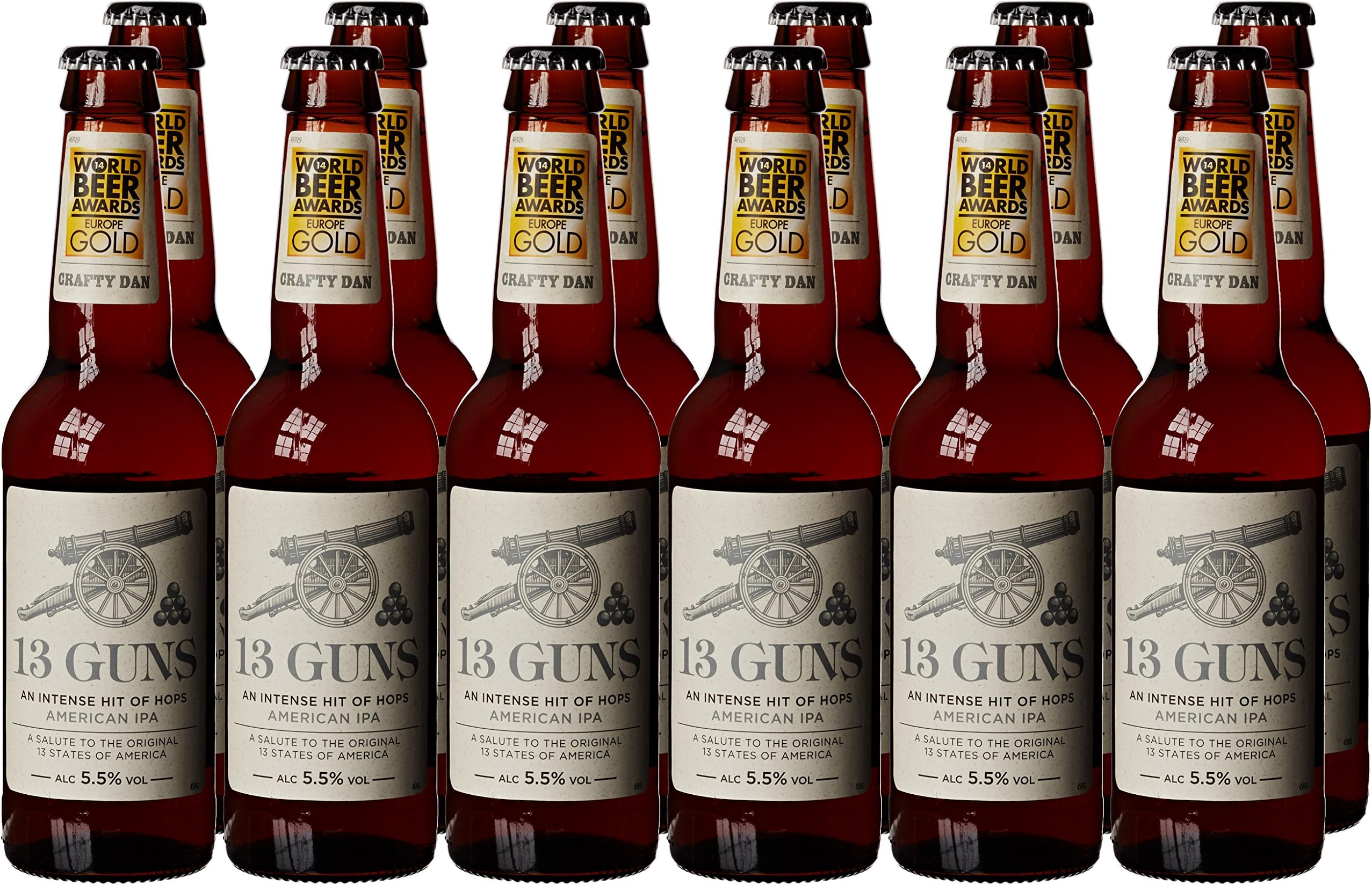 13 Guns American IPA, 12 x 330 ml