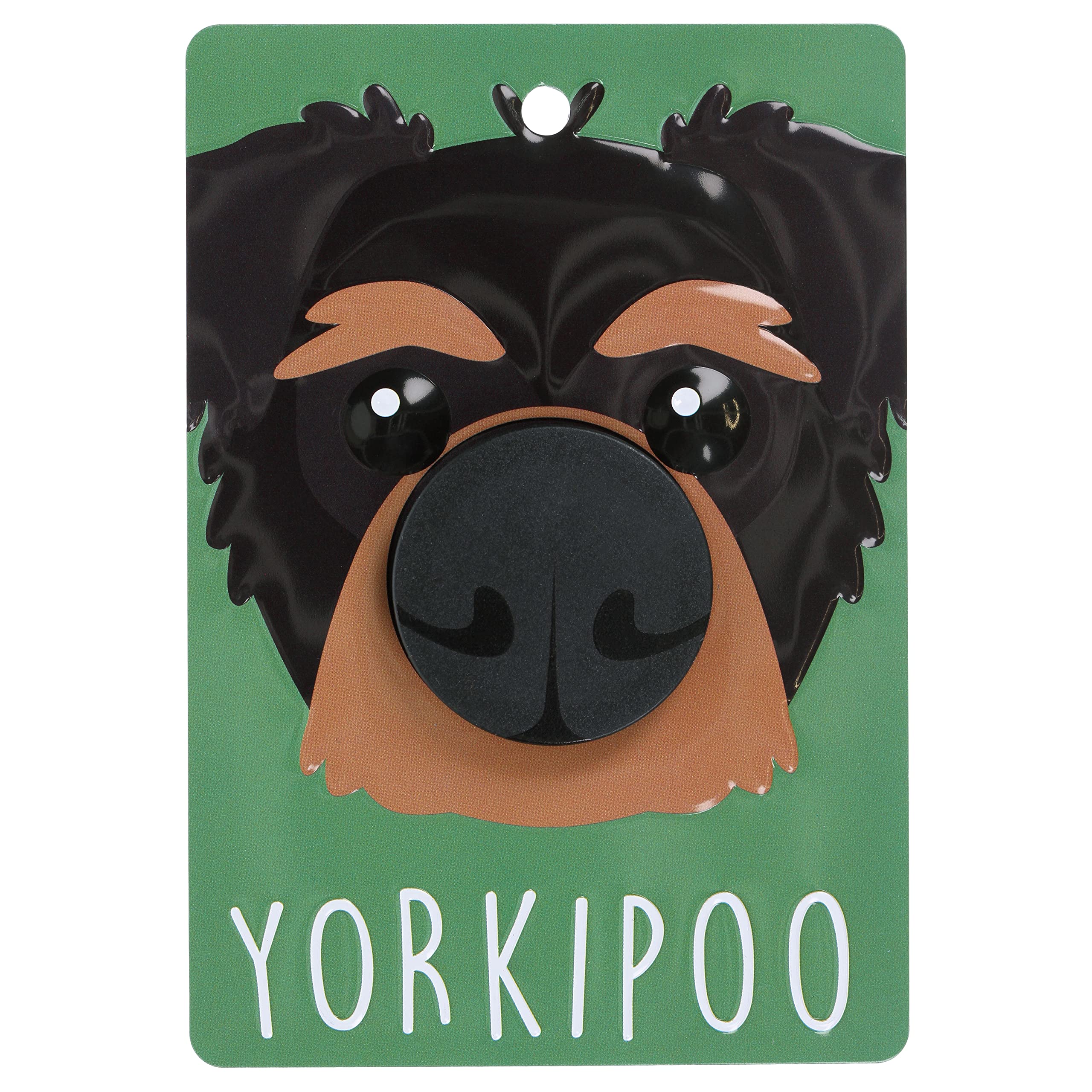 Pooch Pals Yorkipoo Dog Lead Holder Wall Mounted Plaque Pop-Out Hook Hanger