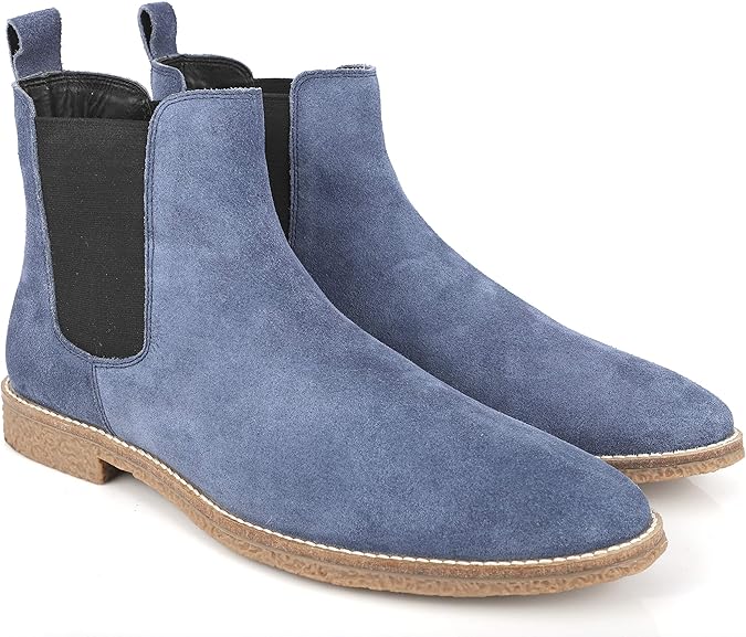 Buy Freacksters Men's Blue Chelsea Boots 9 UK at Amazon.in