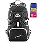 Venture Pal Ultralight Lightweight Packable Foldable Travel Camping Hiking Outdoor Sports Backpack Daypack-Black