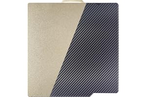 LANKEGU LANEKGU 257x257mm Double Sided Build Plate for Bambu Labs, Smooth PET + Textured PEI Spring Steel Plate Print Bed Platform for Bambu Lab X1C/X1/X1E/P1P/P1S/A1