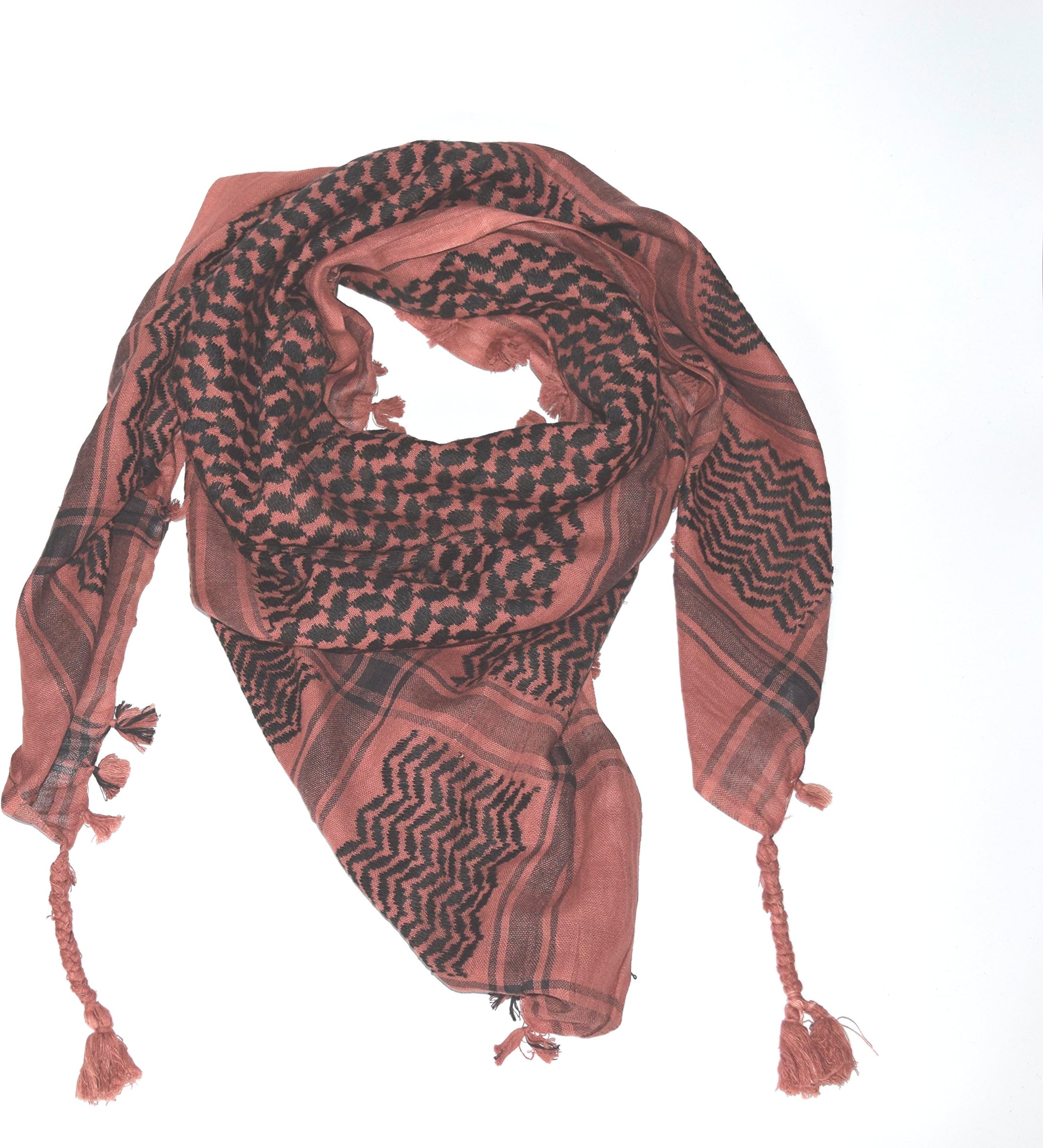 Mashriky 100% Cotton Military Shemagh Tactical Desert Keffiyeh, Scarf Wrap, Shemagh Keffiyeh 45"x45" Arab Scarf