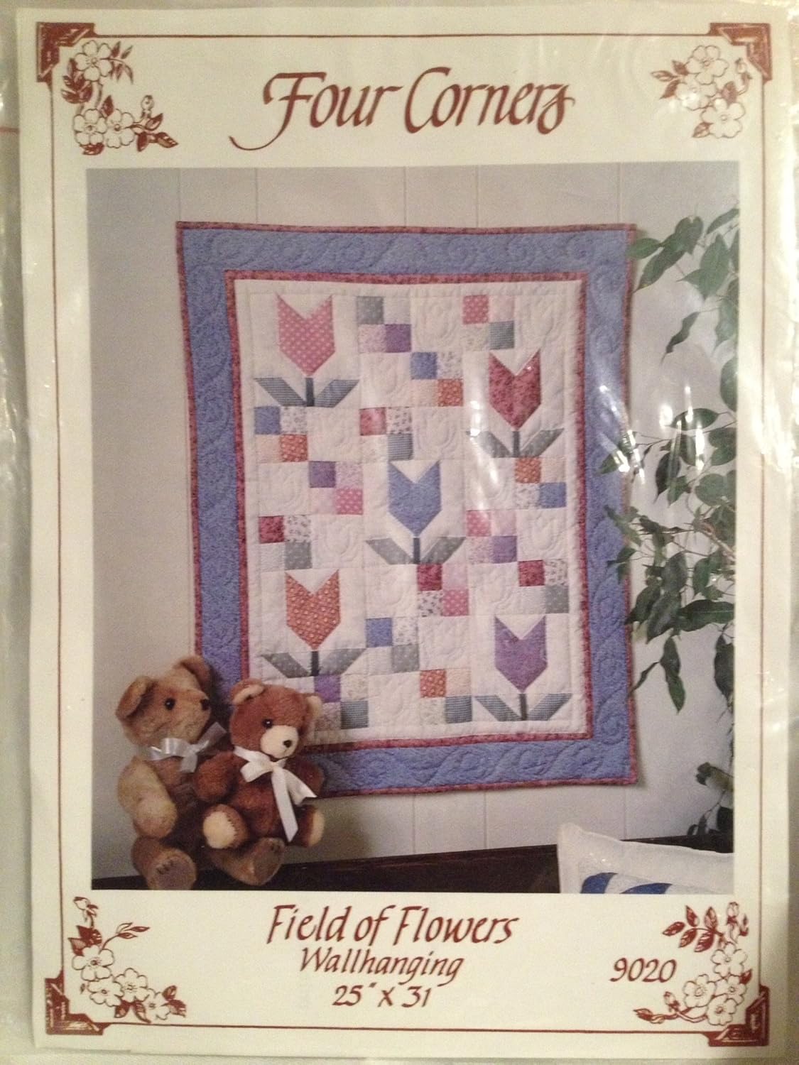 Field of Flowers Tulips Wallhanging Quilt Pattern 25" X 31"