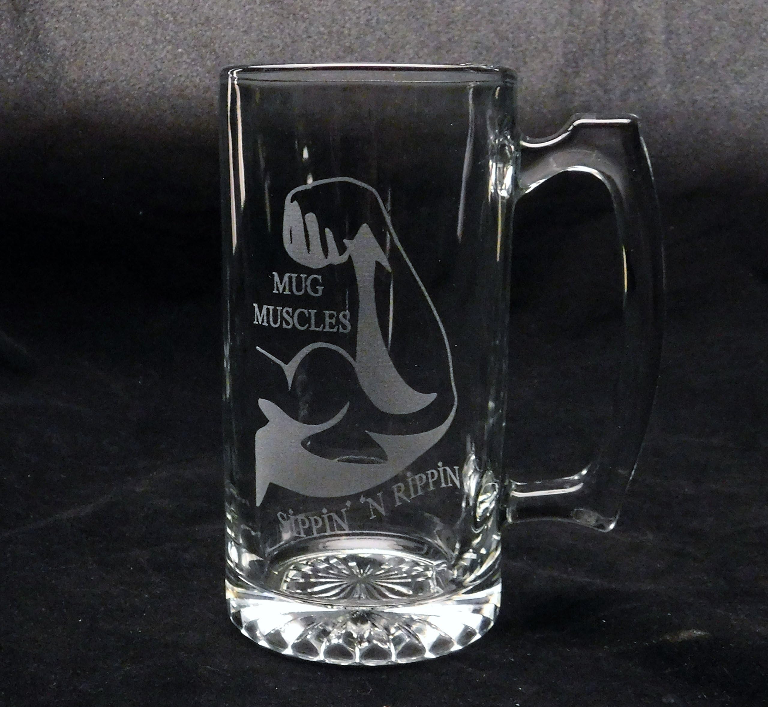 Mug Muscles... Large Sippin' N' Rippin' Beer Mug