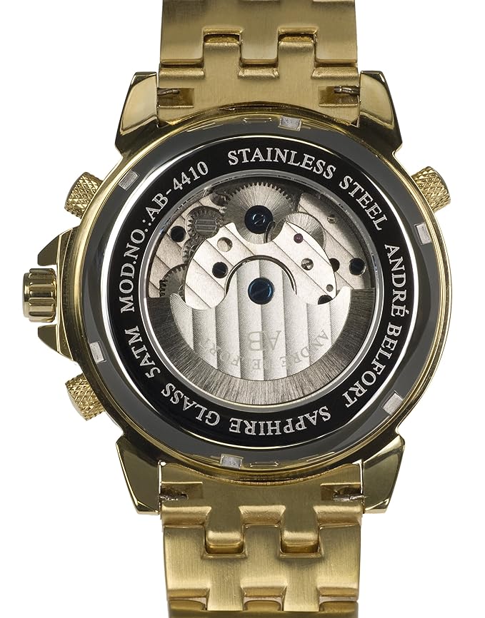 André Belfort Mens étoile Polaire Watch 410135 Gold Silver