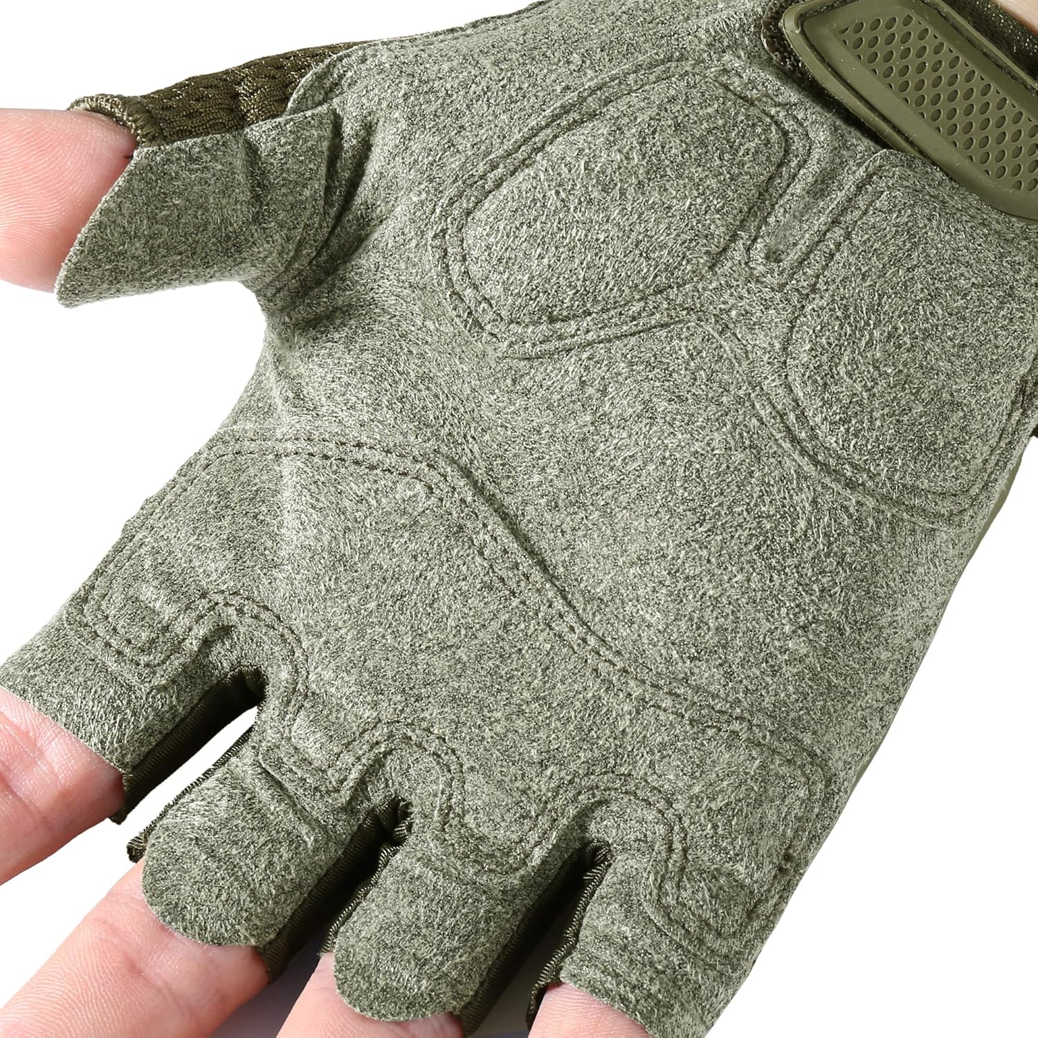 AXBXCX Touch Screen Fingerless Motorcycle Gloves: Sports & Outdoors
