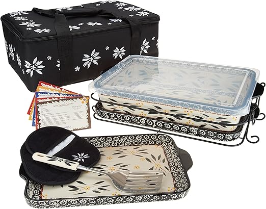 temptations casserole dish with carrier