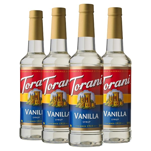 TORANI SYRUP, VANILLA, 25.4 OUNCES (PACK OF 4)