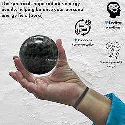 Amazing Gemstone Flower Stone Crystal Ball with