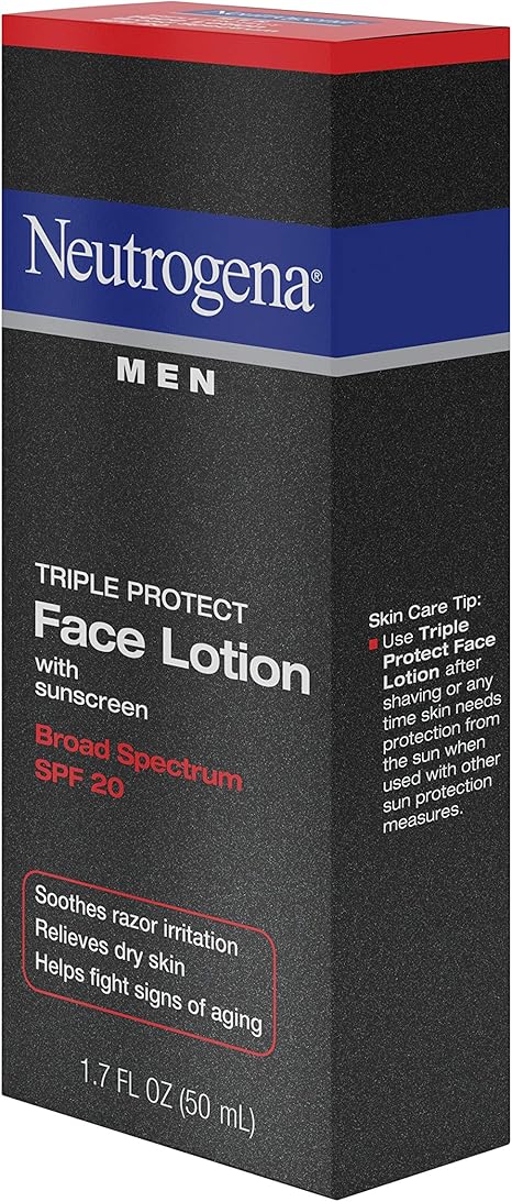 neutrogena men triple protect face lotion