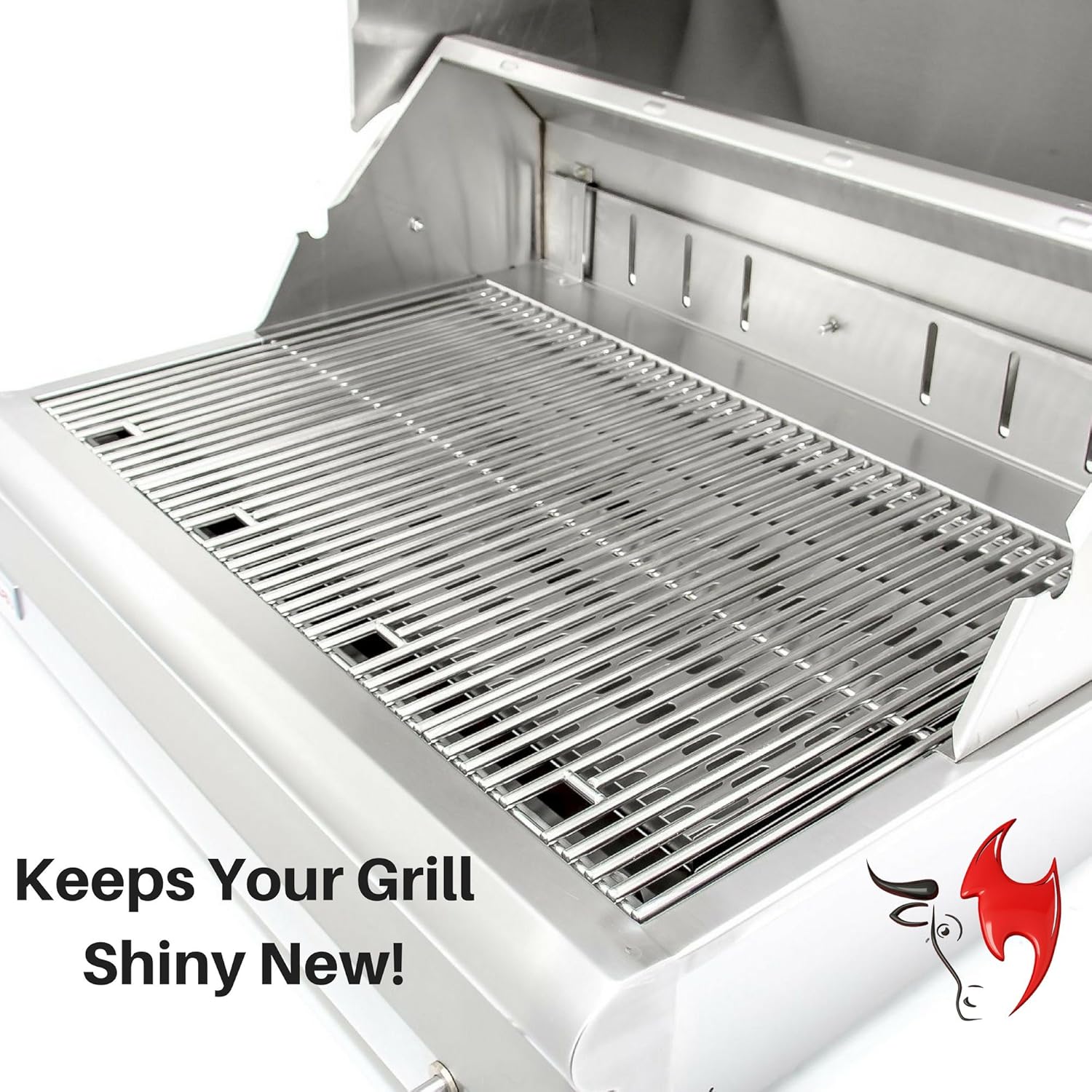 Kona Safe/Clean Grill Brush - Bristle Free BBQ Grill Brush - 100% Rust Resistant Stainless Steel Barbecue Cleaner - Safe For Porcelain, Ceramic, Steel, Cast Iron - Great Grilling Accessories Gift : Garden & Outdoor