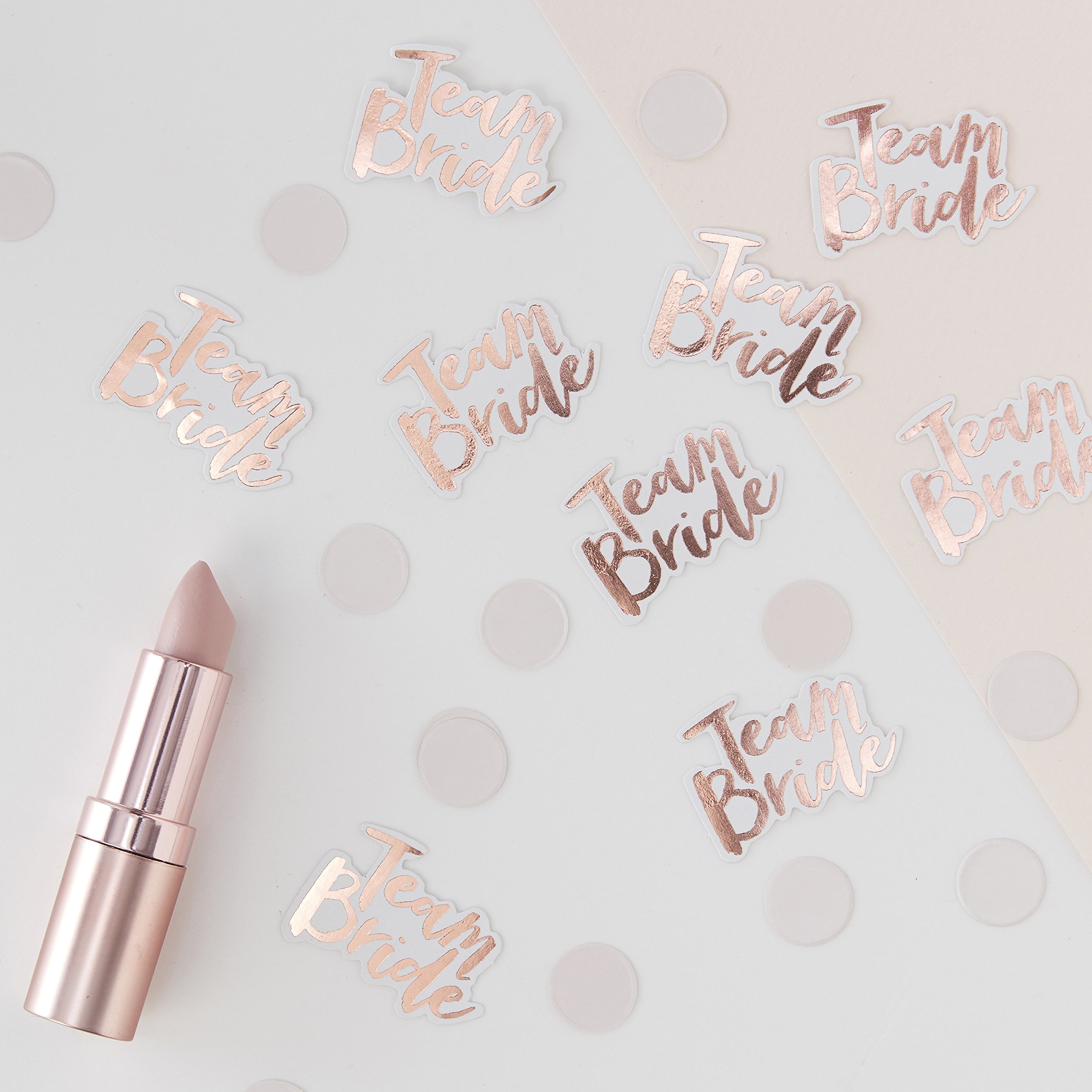 Ginger Ray Rose Gold Foiled Team Bride Table Scatter Confetti - Team Bride