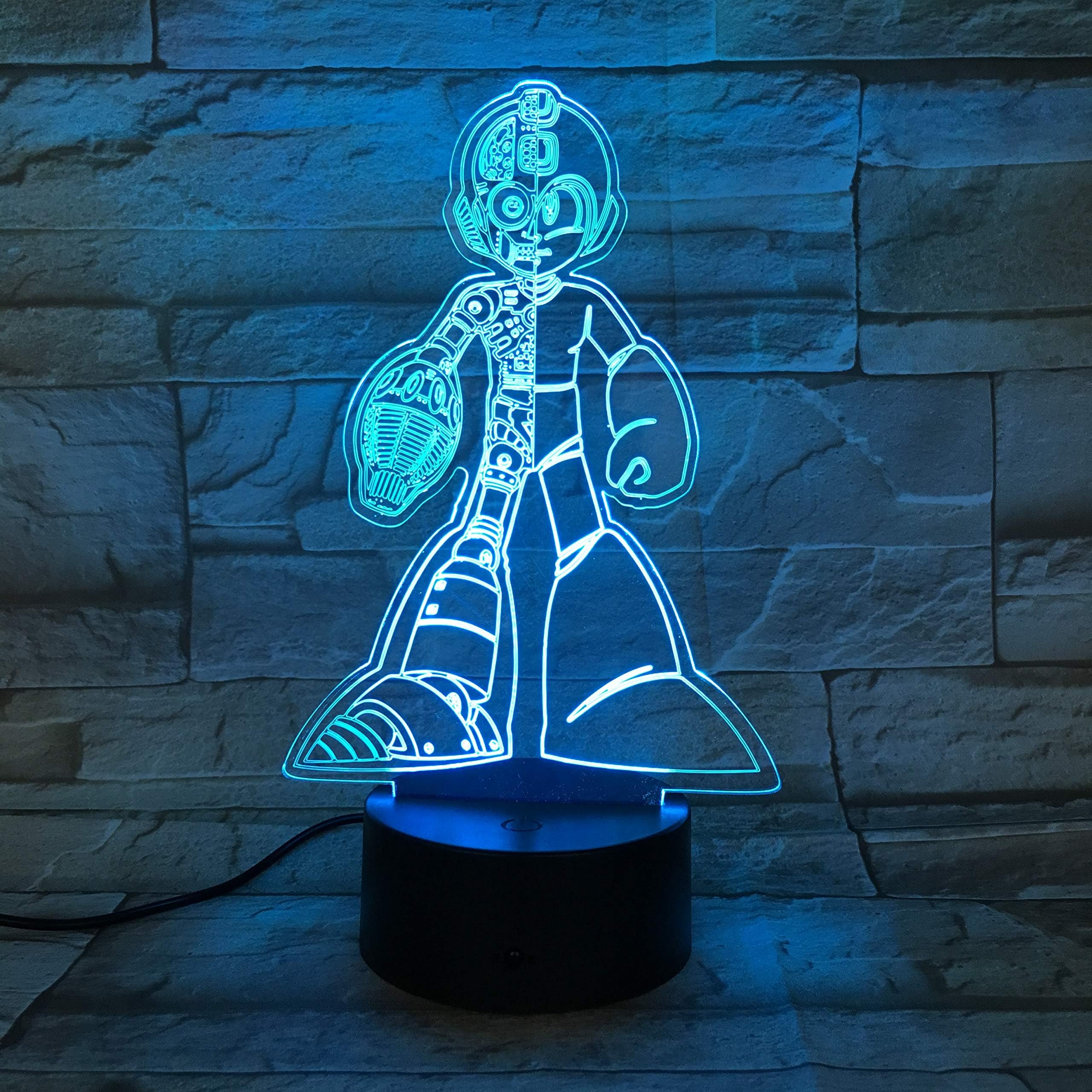 WoloShop Megaman Capcom LED Lamp Colour Changing USB Night Light