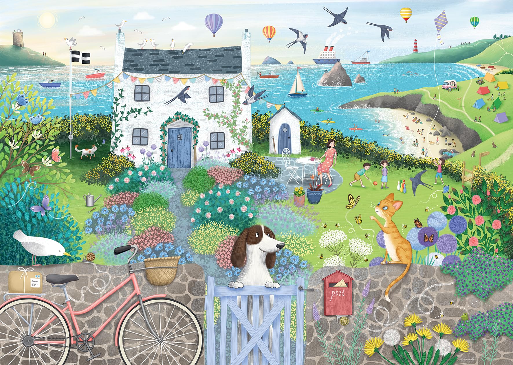 Ravensburger Coastal Cottage 1000 Piece Jigsaw Puzzles for Adults and Kids Age 12 Years Up