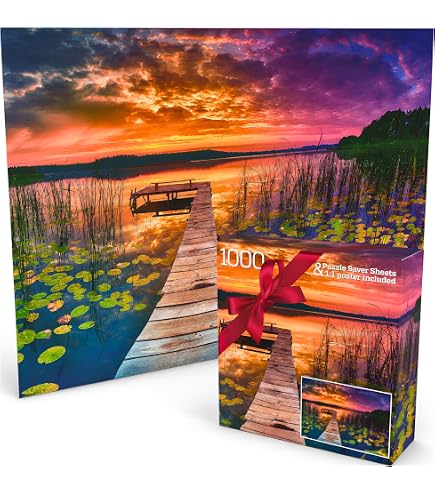 Amazon.com: Heritage Puzzle Bluebird Sunrise by Terrah Hewett 1000