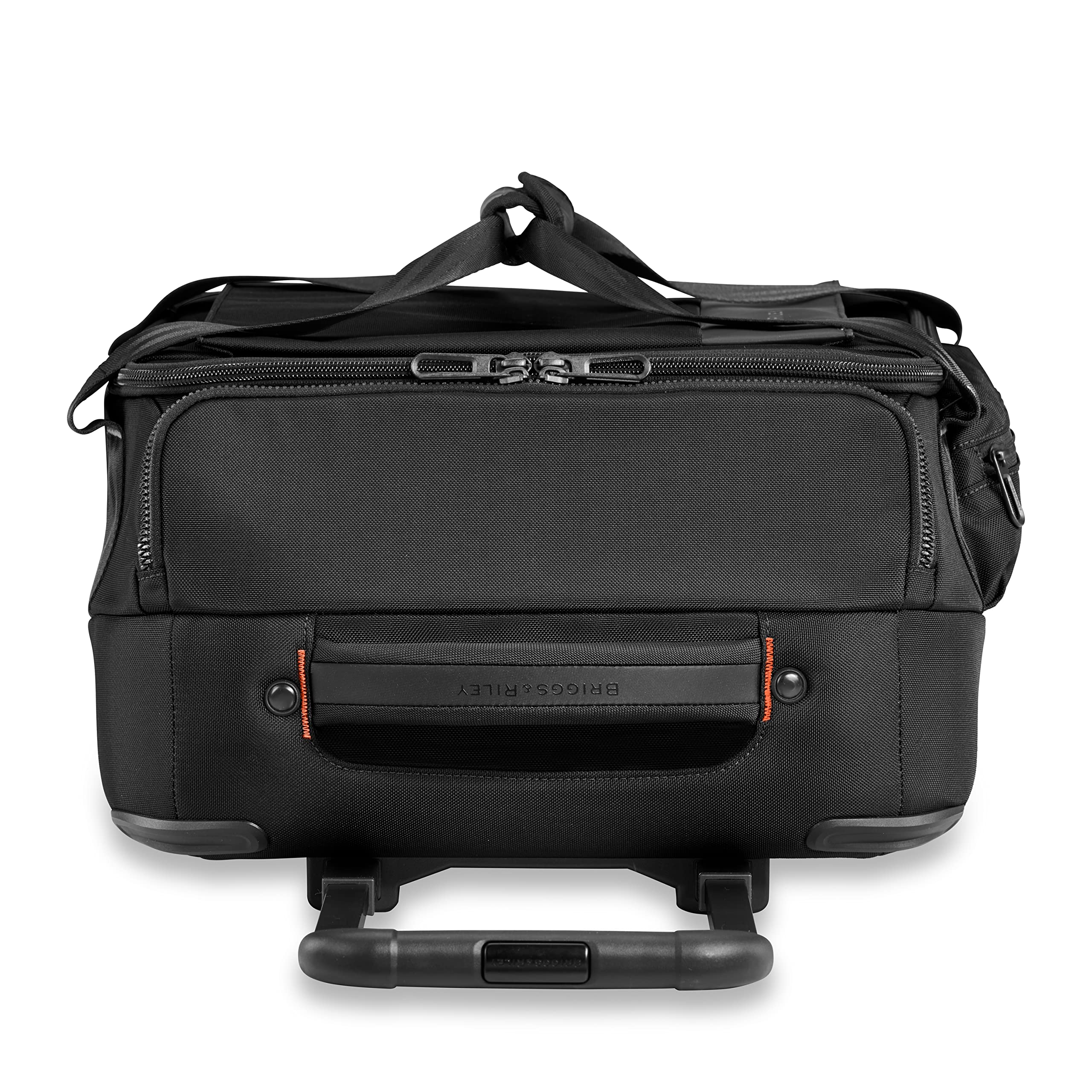 Briggs & Riley ZDX Upright Rolling Duffel Bag, Black, Carry-On 21-Inch