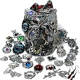 Mystery Jewelry Jar for Women, Gothic Witchy Jewelry Gift Set(Goth Boho Mixed Punk Everyday Necklaces,Earrings, Rings,Bracelets/Bangles),Valentines Day Gifts,Unique Alternative Fashion Romantic Present for Her