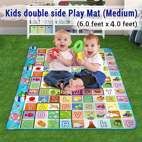 Sonani Kids Double Side Baby Crawling Waterproof Floor Mat, Green