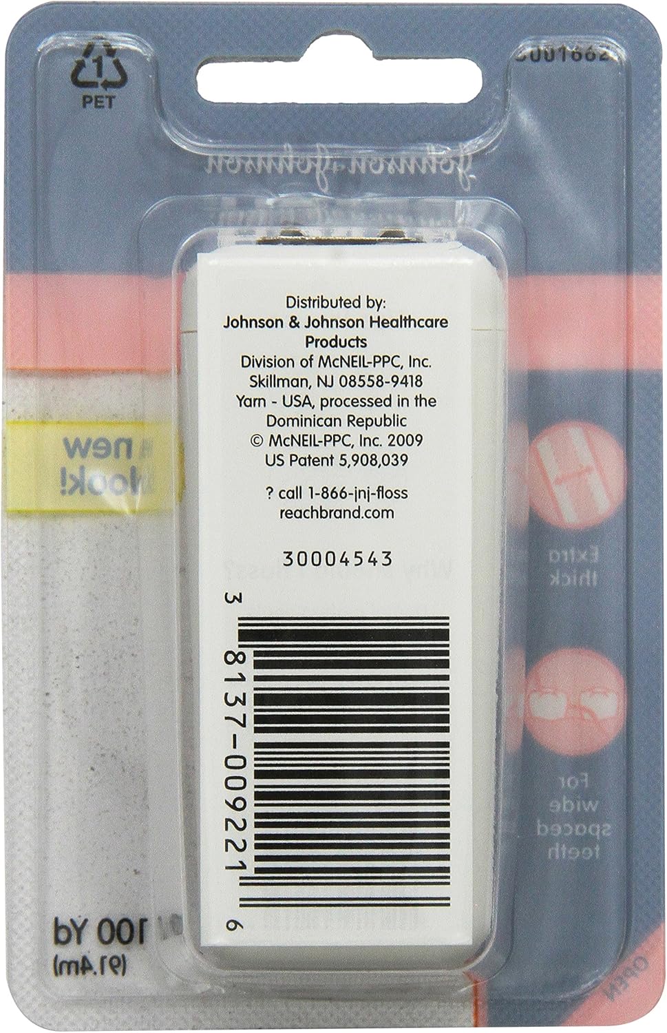 Reach Dentotape Waxed Dental Floss with Extra Wide Cleaning Surface for Large Spaces Between Teeth Unflavored, 100 Yards, (Pack of 6) - Image 4