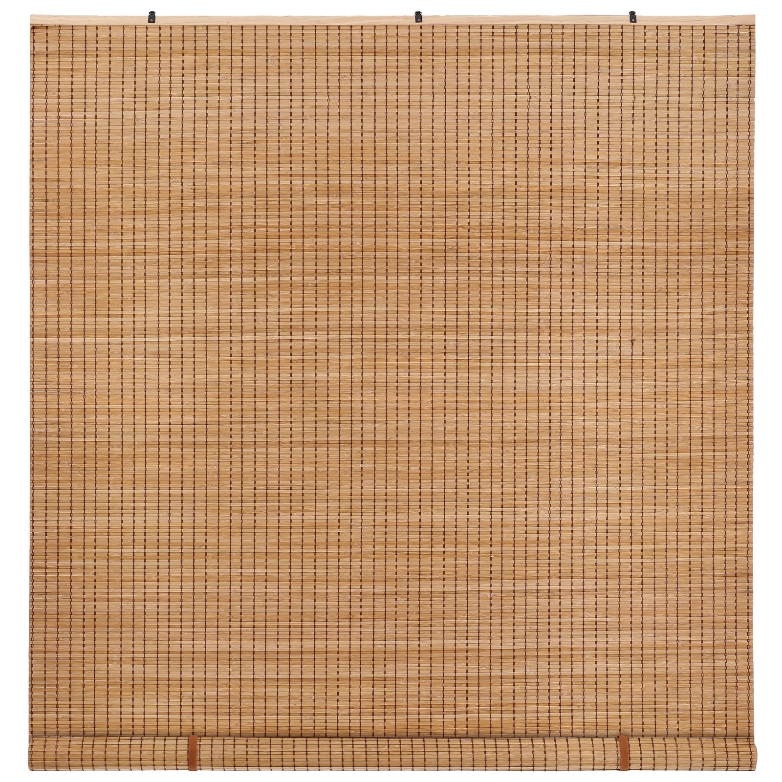 Photo 1 of 72" W x 95" H Cordless Bamboo Blinds Porch Patio Shades Outdoor Roll-up Blind Natural Privacy Screen Roman Shades for Patio, Garden, Pergola, Porch