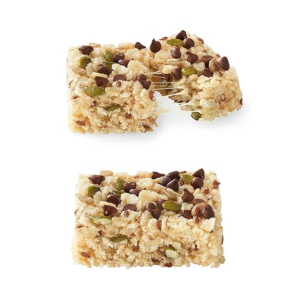 BLAKE’S SEED BASED RICE CRISPY TREATS – CHOCOLATE CHIP (6 COUNT), NUT FREE, GLUTEN FREE, DAIRY FREE & VEGAN, HEALTHY SNACKS FOR KIDS OR ADULTS, SCHOOL SAFE, LOW CALORIE ORGANIC SOY FREE SNACK