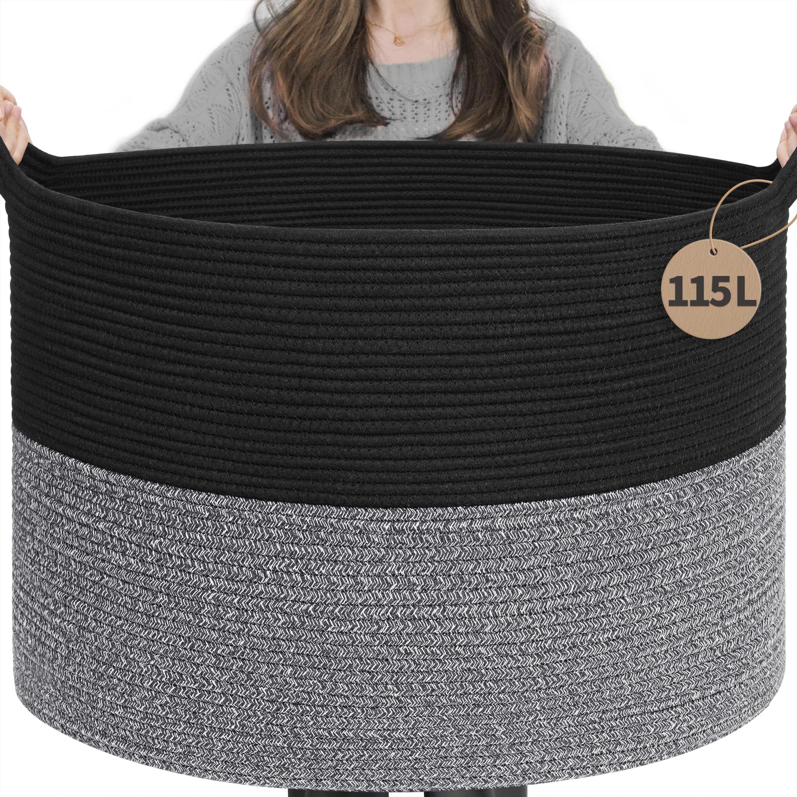 INDRESSME 115L Extra Large Cotton Rope Blanket