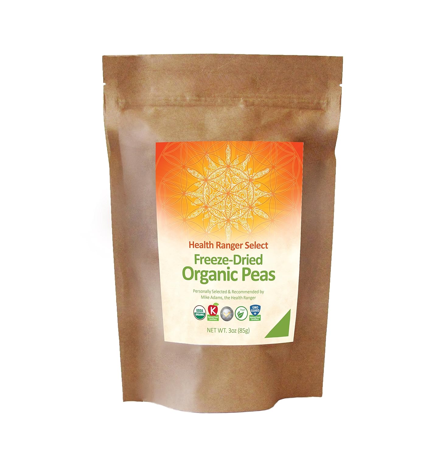 Freeze Dried Organic Peas (3oz) 85g Grocery & Gourmet Food