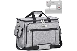 CAB55 Sewing Machine Case - Carrying Bag with Removable Padding, Tote for Machine and Accessories