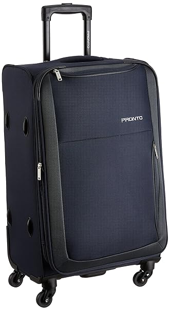 PRONTO Paris Polyester 78 cms Blue Suitcase (6455 - BL)
