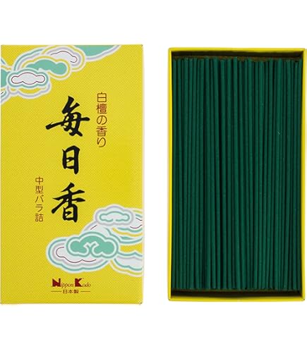 PHENOMENON エメラルドグリーン スカジャン kohh MAINICHI-KOH Incense - Kyara Deluxe 300 sticks | NIPPON KODO