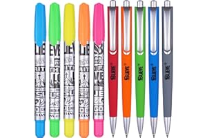 BLIEVE- Bible Study Kit With Gel Highlighters And Pens No Bleed Through, Amazing Bible Highlighter and Pens Fine Tip set Planner Supplies Gifts (10 Pack)