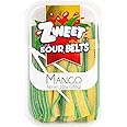 Zweet Sour Mango Candy Belts 10 Ounce – Sour Kosher Candy, Halal Candy Belts – Resealable Pack of Sour Licorice Belts (Pack of 3)