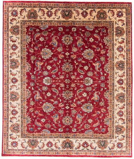 CarpetFine: Aryana Teppich 250x300 Rot - Handgeknüpft - Ornament