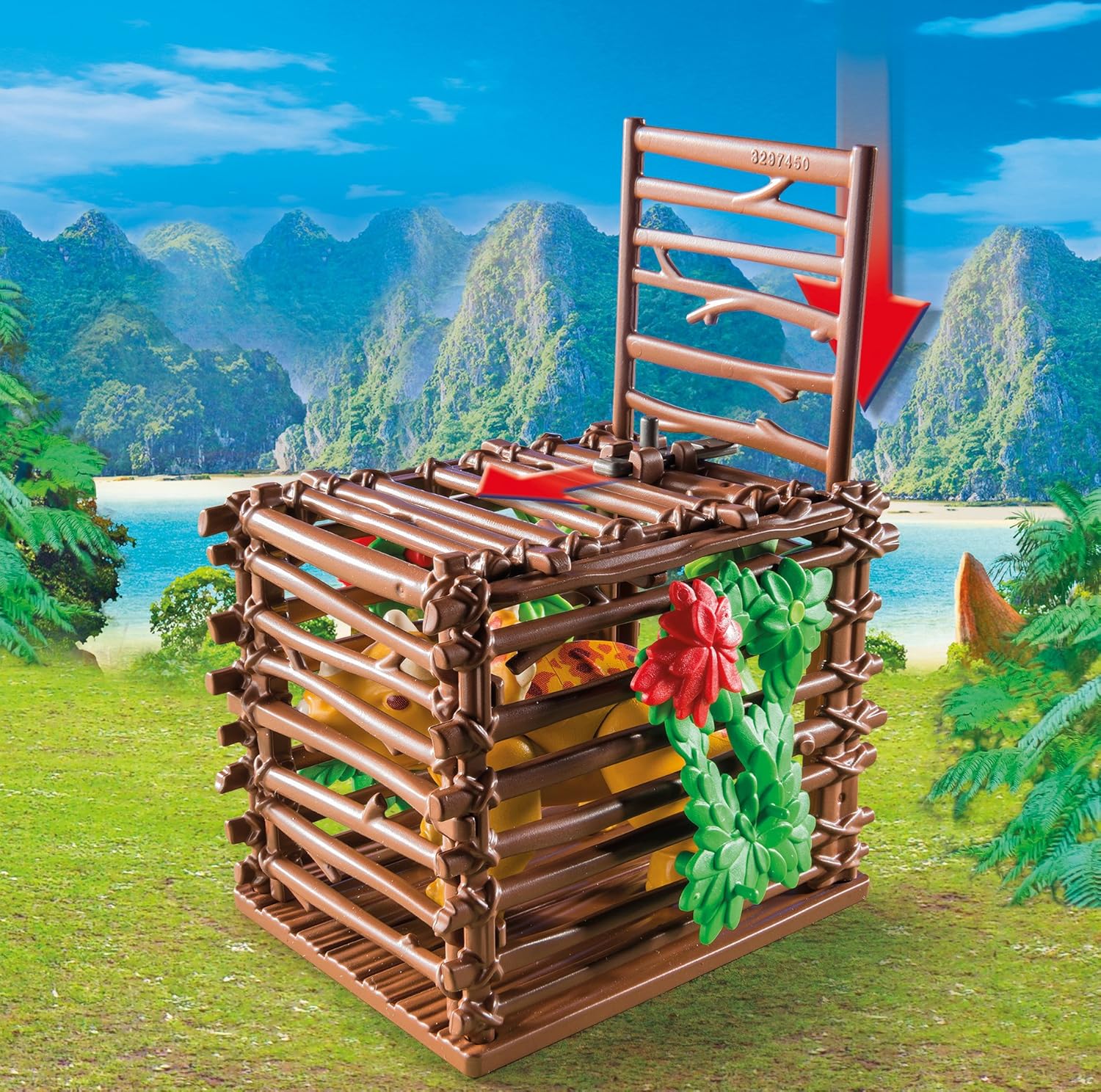 playmobil coche con triceratops