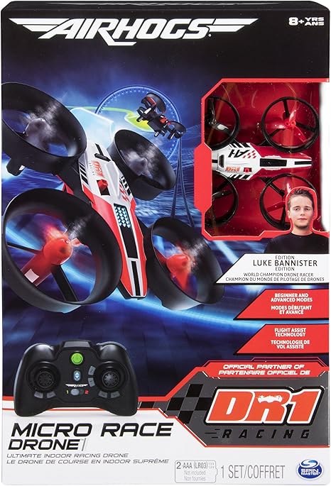 air hogs dr1 micro race drone for kids with flight assist technology
