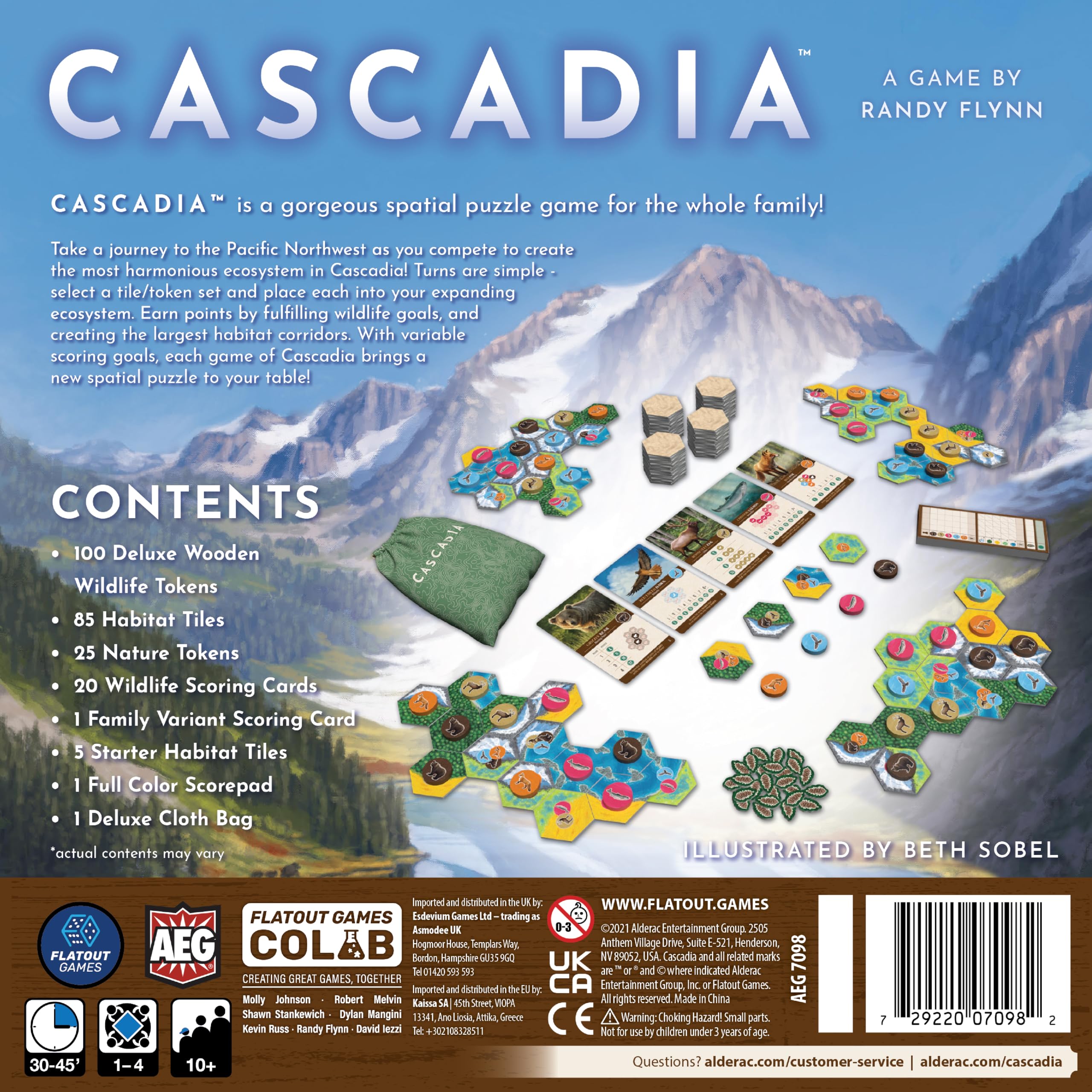 AEG & Flatout Games | Cascadia - Award-Winning Board Game Set in the Pacific Northwest | Easy to Learn | Quick to Play | Ages 10+