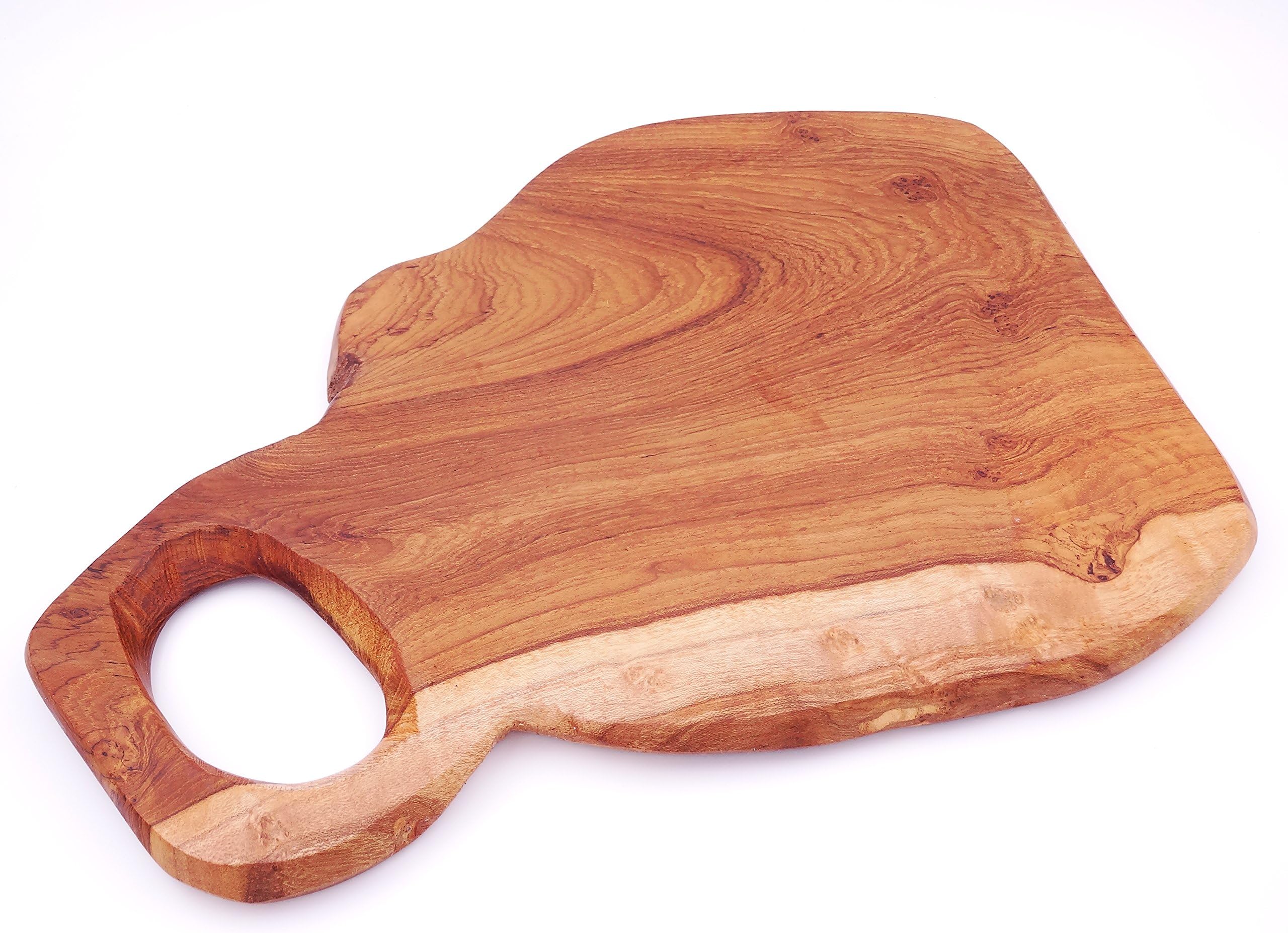 Chopping Board Natural Teak Wood Handcrafted Unique Piece Tapas Aperitif Tray 4