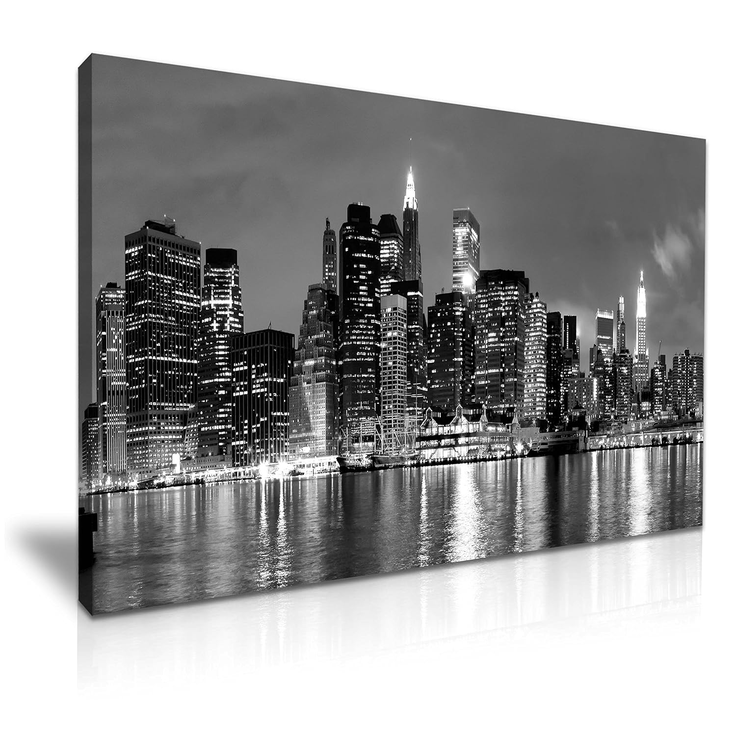 NEW YORK Manhattan Skyline Canvas Wall Art Picture Print 76cmx50cm