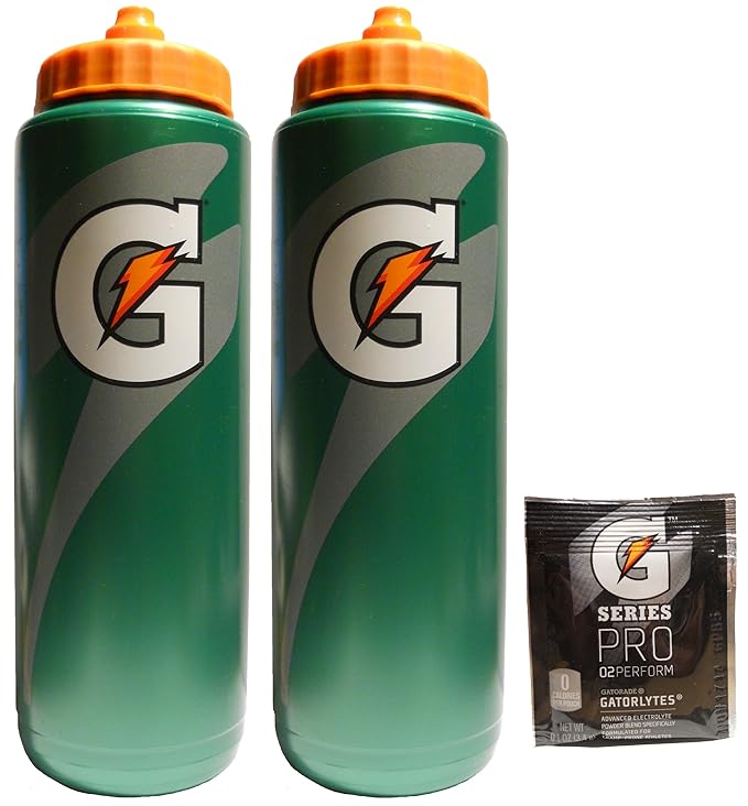 Gatorade Pro Squeeze Bottle 32oz (2 Pack) Sports Water
