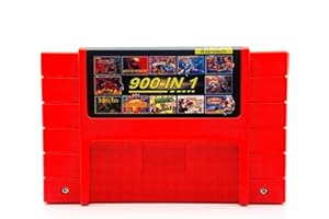 Retrotech 900 In 1 Multi-game Game Cartridge For SNES 16-Bit Game Console - Includes Retrotech Printed Instructions