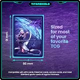 TitanShield Card Sleeves Black 150 Fits Pokemon MTG Premium 140µm view 4