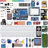 Uno R3 Starter Kit Compatible with Arduino IDE - 200+ Components Electronics Kit with 720P Video Course, Sensors, LEDs, Breadboard, Online Support for Beginners STEM