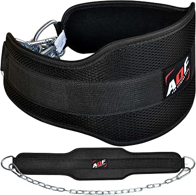 AQF Dipping Belt Weight Lifting Chain Neoprene Backed 36" Chain