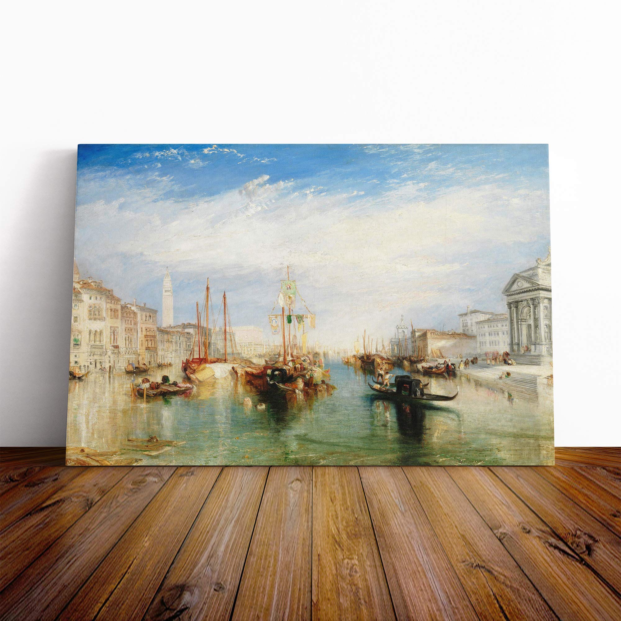 Joseph William Turner Venice from The Porch of Madonna Canvas Print | Gallery Wrapped 30mm Frame Wall Art | 20x14 inches | Ready to Hang | Contemporary Religious Picture | Living Room Lounge Office