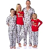 INTIMO Peanuts Charlie Brown Snoopy Button Sleep Family Christmas Pajama Set