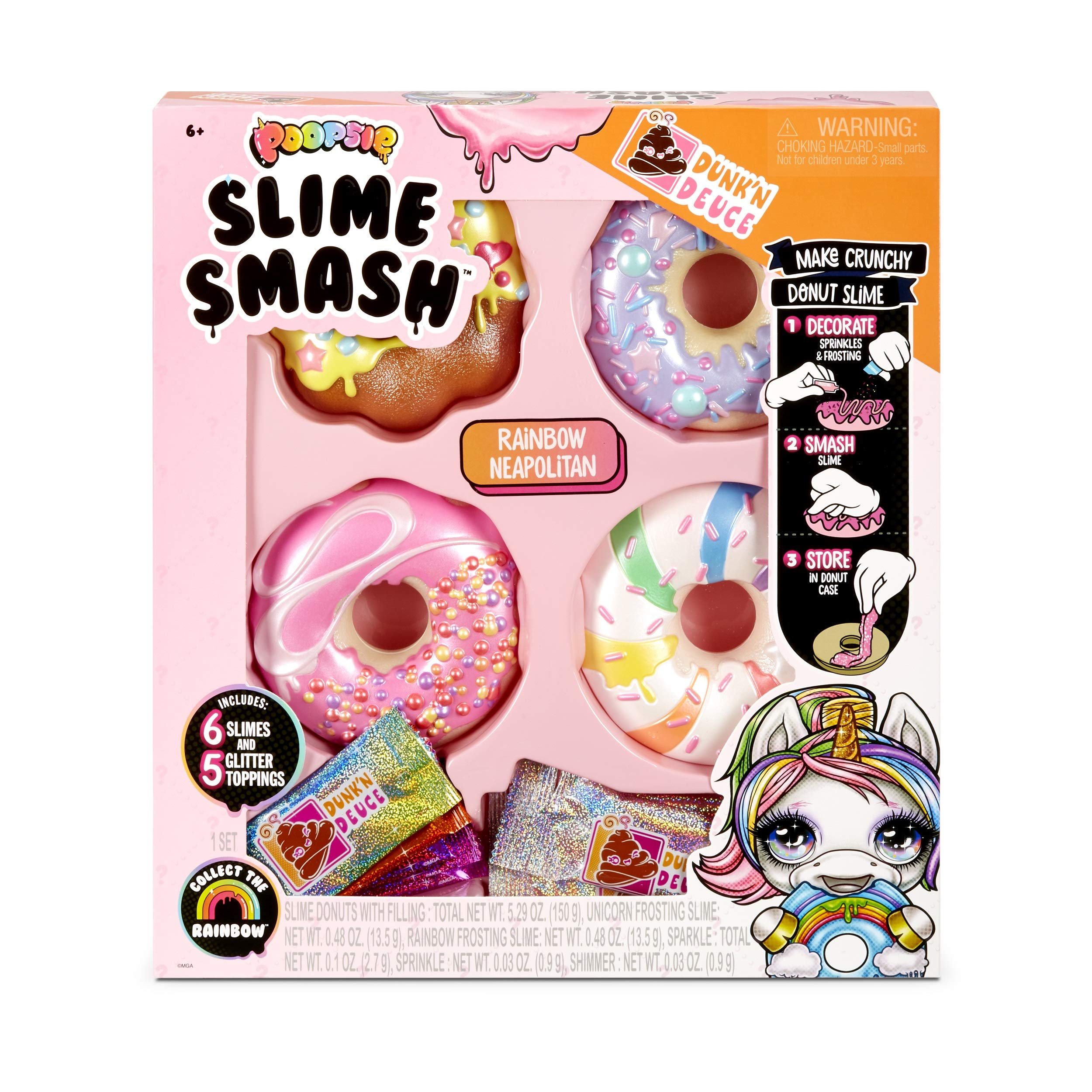 Poopsie Slime Smash Rainbow Neapolitan 