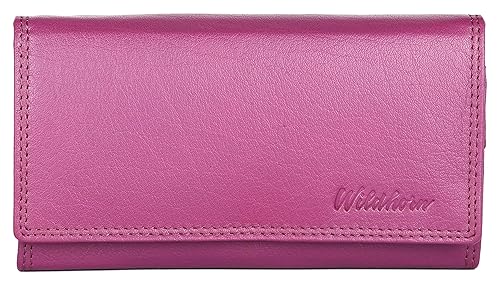 WildHorn Olivia RFID PROTECTED Genuine Leather Wallet for Women stylish|Purse for Women/Girls