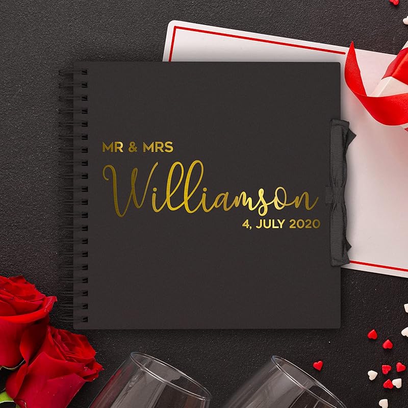 Personalised Wedding Guest book signing register for guest messages